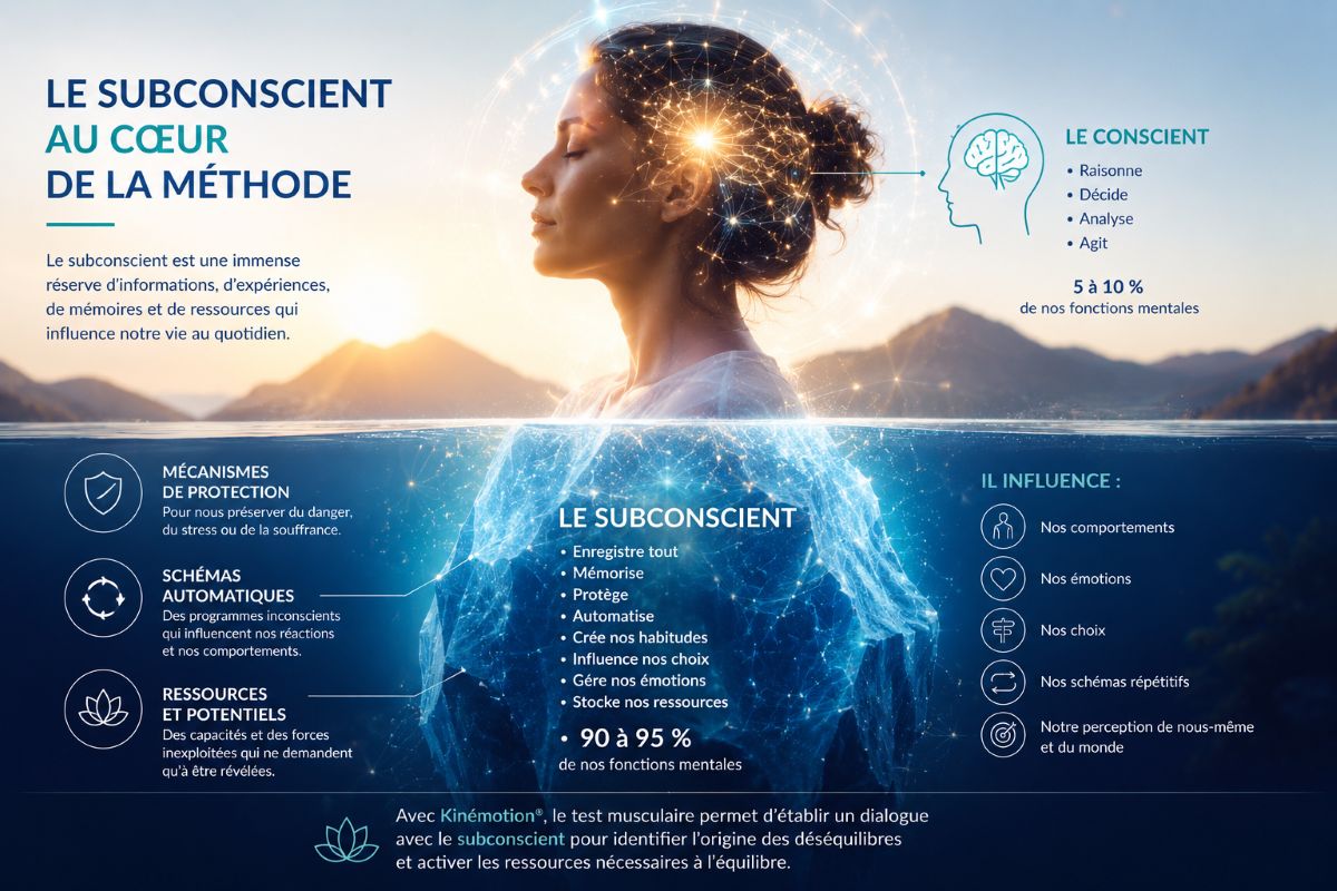 Le subconscient au cœur de la méthode Kinémotion® Le subconscient au cœur de la méthode Kinémotion® et son influence sur nos comportements, émotions et mécanismes d'adaptation